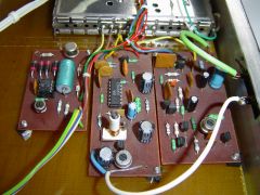 zleva: ladící obvod, demodulátor zvuku, videozesilovač